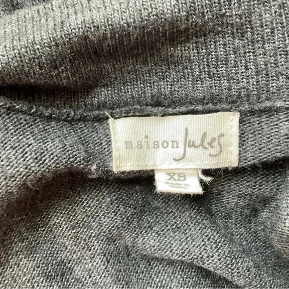 Maison Jules Open Front Wool Blend Cardigan Size XS - Picture 5 of 6